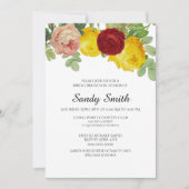 Bridal Brunch met  Rozen Floral Kaart (Voorkant)