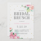 Bridal Brunch Party Uitnodiging (Voorkant / Achterkant)