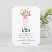 Bridal Brunch Peony Bouquet de douche invitation (Debout devant)
