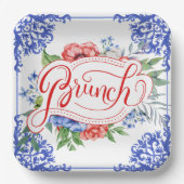 Bridal Brunch | Shower Papieren Bordje (Voorkant)