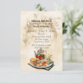 Bridal Brunch Wedding Shower Invitation Kaart (Staand voorkant)