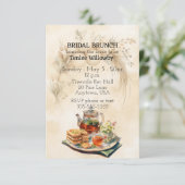 Bridal Brunch Wedding Shower Invitation Kaart (Staand voorkant)