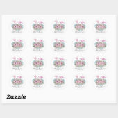 Bridal BUDGET FLAMINGOS Ronde Sticker (Vel)