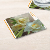 Bridal Crown Daffodils Design Paper Onderzetter (Schuin)