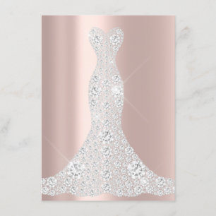 Bridal Dress Roos VIP Roze Rose Diamond Kaart