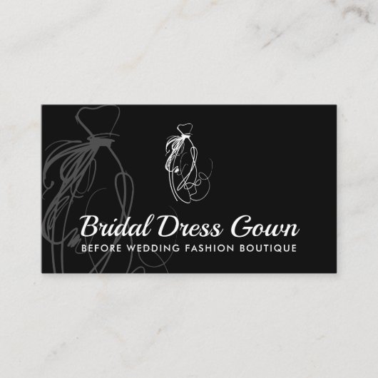 Bridal Dress van Black Wedding Gown Visitekaartje (Voorkant)