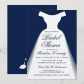 Bridal Dress Wedding Shower Kaart (Voorkant / Achterkant)