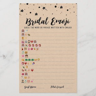 Bridal emoji game met Answers Vrijgezellenfeest ga