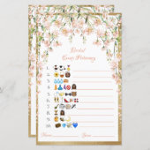 Bridal Emoji Pictionary African American American (Voorkant / Achterkant)