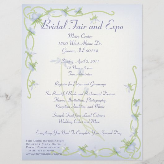 Bridal Fair Flyer (Voorkant)