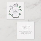 Bridal Gown Boutique Vierkante Visitekaartje (Voorkant / Achterkant)