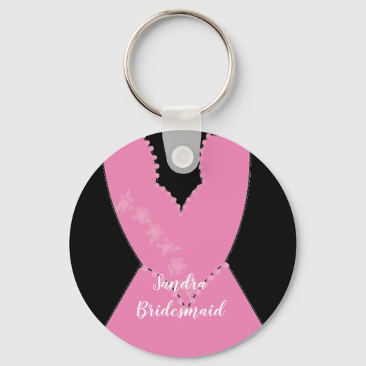 Bridal Gown Bridesmaid Sleutelhanger (Voorkant)