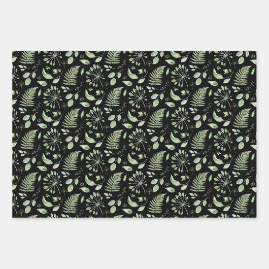 Bridal Green Feuilles et Ferns (Devant 2)