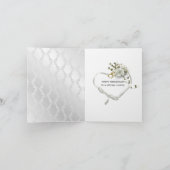 Bridal Hydrangea Bouquet voor Jubileum Kaart (Binnen)