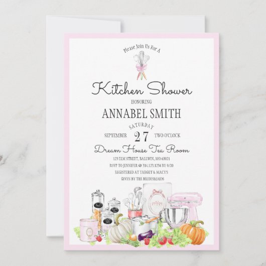 Bridal Kitchen Shower Kaart (Voorkant)