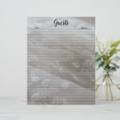 Bridal Lace Lined Guest Book Pages (Staand voorkant)