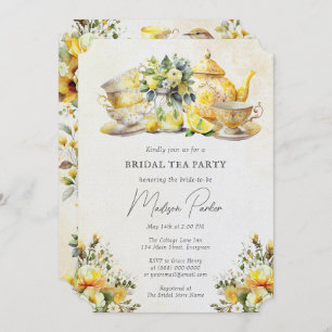 Bridal Lemon Tea Party  Kaart