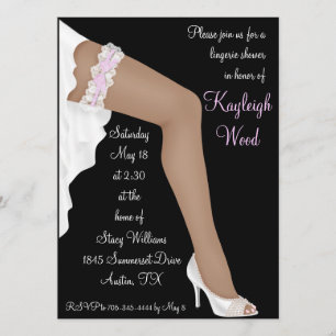 Bridal Lingerie Shower - Aangepaste etnische etnis Kaart