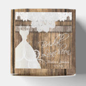 Bridal Luncheon in Rustic Wood and Lace Design Bedankdoosjes (Bovenkant)