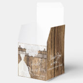 Bridal Luncheon in Rustic Wood and Lace Design Bedankdoosjes (Geopend)