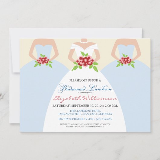 Bridal Luncheon Invite (mist) Kaart (Voorkant)