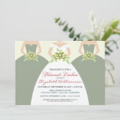 Bridal Luncheon Kaart (Staand voorkant)