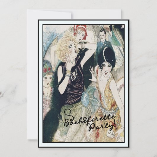 Bridal Mayhem Art Deco Kaart (Voorkant)