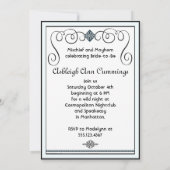 Bridal Mayhem Art Deco Kaart (Achterkant)