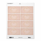 Bridal of Baby shower Mini Champagne Label (Full Sheet)