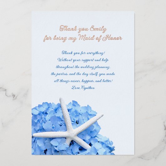 Bridal Partij Dank u de Kaarten van het Bericht va (Voorkant)