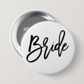 Bridal Party BRIDE Button / Pin (Voorkant /achterkant)