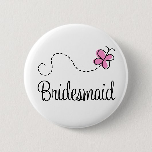 Bridal Party Bridesmaid Button (Voorkant)