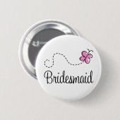 Bridal Party Bridesmaid Button (Voorkant /achterkant)