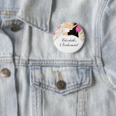 Bridal Party Bridesmaid Button / Pin Flowers (In situ)