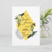 Bridal Party Invite - Geel Kaart (Staand voorkant)