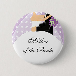 Bridal Party Moeder van de Bride Button / Pin