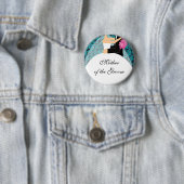 Bridal Party Moeder van de Bride Button / Pin (In situ)