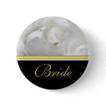 Bridal party name tags roos elegant goud zwart zwa
