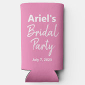 Bridal Party - Pink & White - Weddenschap (Achterkant)