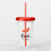 Bridal Party Watermelon Acryl Drinkbeker (Voorkant)