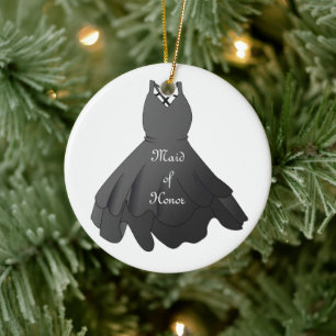 Bridal Party Wedding Dress Maid of Honor Ornament