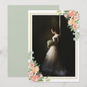 Bridal Portrait Floral Foto Keepslag Wedding (Voorkant / Achterkant)