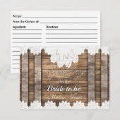 Bridal Recipe in a Rustic Wood and Lace (Voorkant / Achterkant)