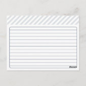 Bridal Recipe Kaart | Peacock Blue (Achterkant)