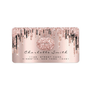 Bridal RSVP Kiss Roos Licht ongekend glitter Makeu Etiket