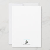 Bridal Shower allégé blue invitation (Dos)