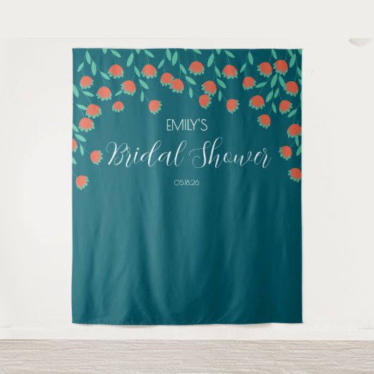 Bridal Shower Backdrop Wandkleed (Voorkant)