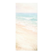 Bridal Shower beach party menu card (Dos)