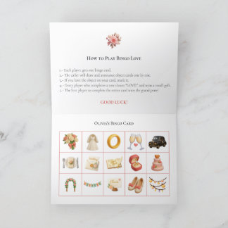Bridal Shower Bingo Game Board4. Fun Party Feestdagen Kaart