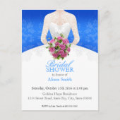 Bridal Shower blue invitation (Devant)